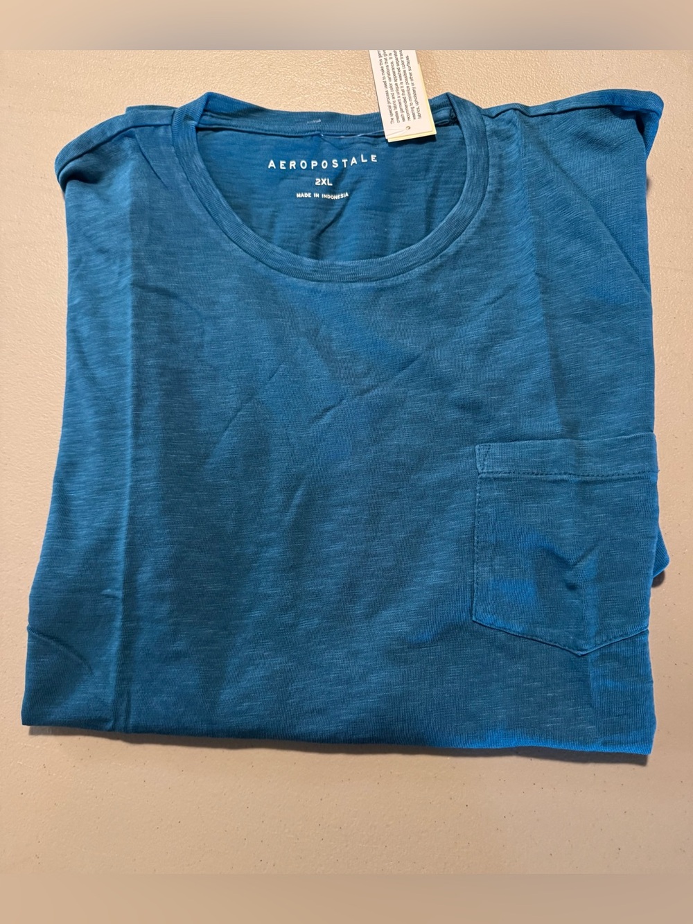 Aeropostale Men’s Teal Pocket Tee Shirt 2XL